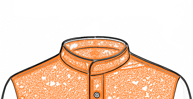 Here is a complete explanation of the Band Collar, also known as a Mandarin collar, covering its history, structure, styling, and usage: